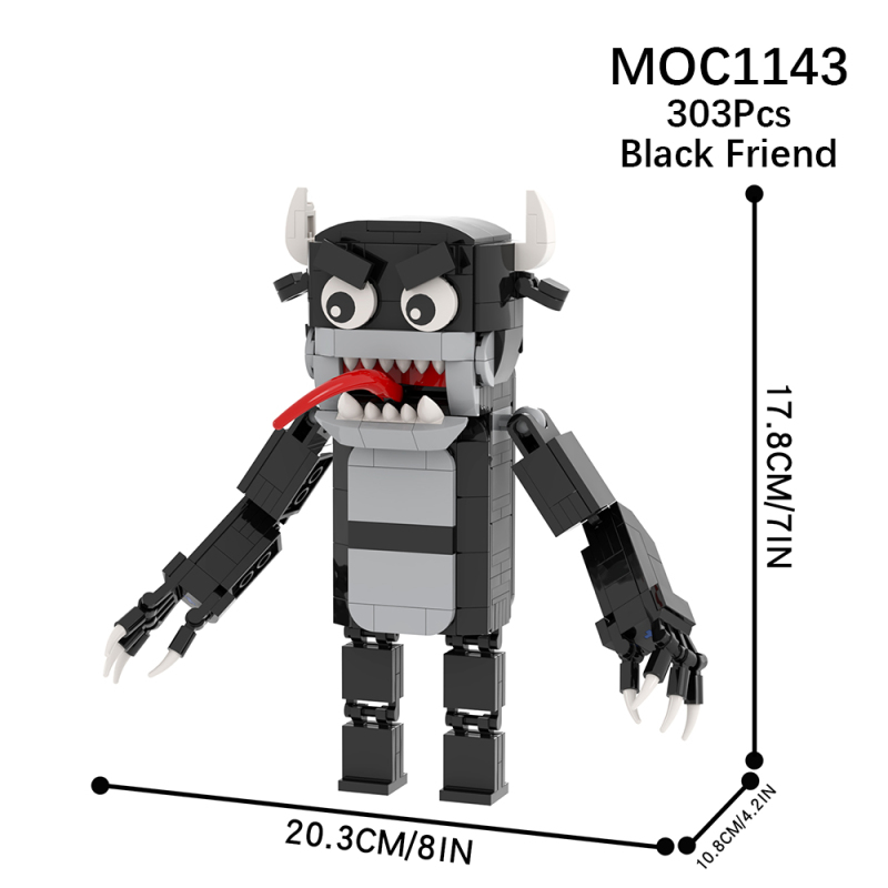 MOC1143 Creativity series Rainbow friend black friend Building Blocks Bricks Kids Toys for Children Gift MOC Parts