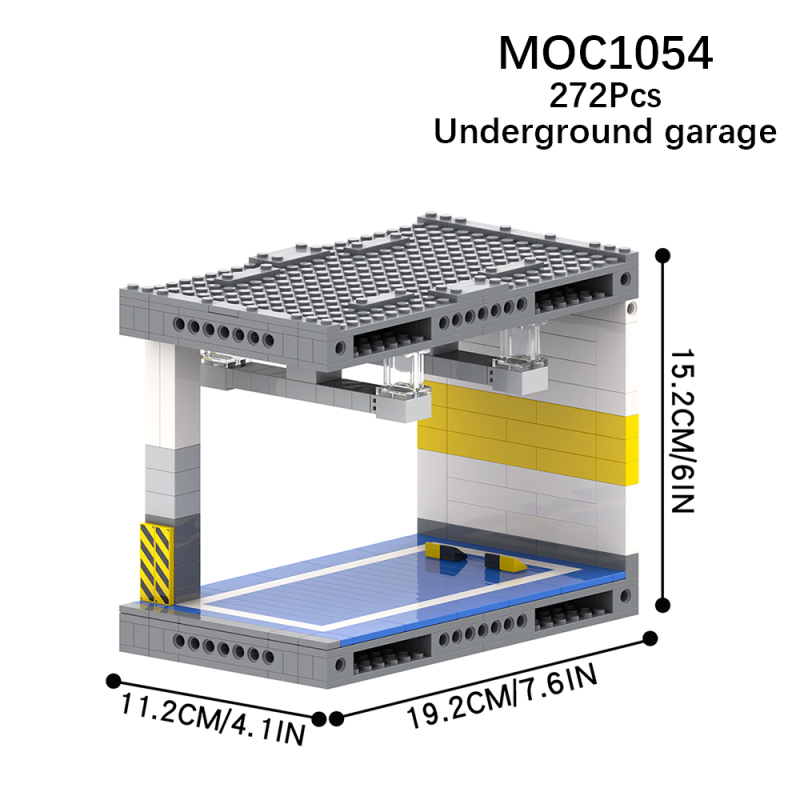 MOC1053 MOC1054 Garage City Series Scene Building Blocks Bricks Kids Toys for Children Gift MOC Parts