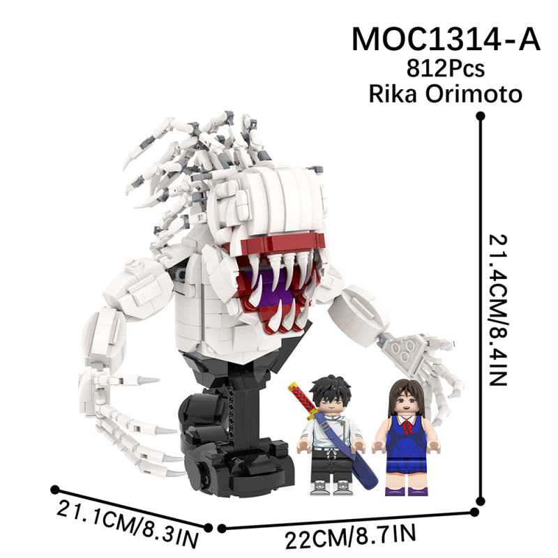 MOC1314 Creativity series Anime Jujutsu Kaisen Rika Orimoto Building Blocks Bricks Kids Toys for Children Gift MOC Parts