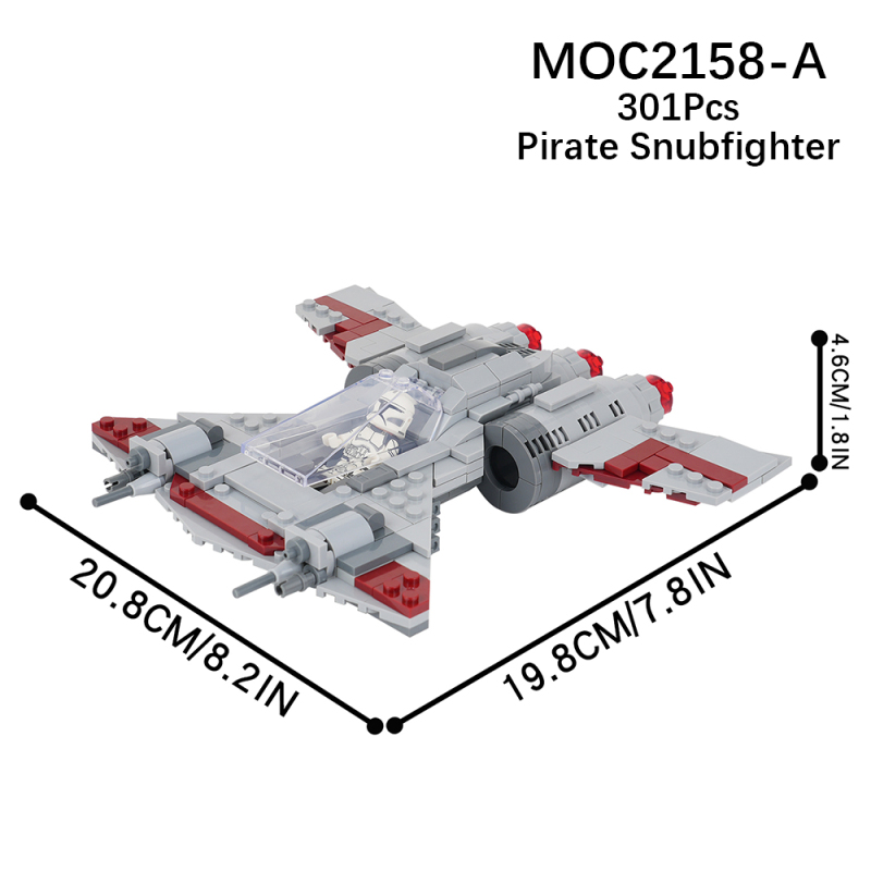 MOC2158  Star Wars Movie series Pirate Snubfighter Model Building Blocks Bricks Kids Toys for Children Gift MOC Parts