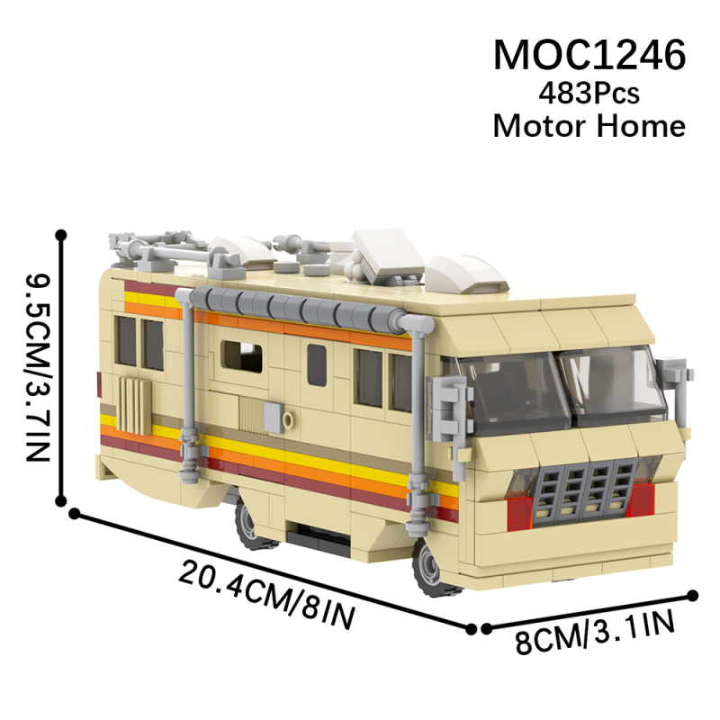 MOC1246 Creativity series Breaking Bad Recreational Vehicle Model Building Blocks Bricks Kids Toys for Children Gift MOC Parts