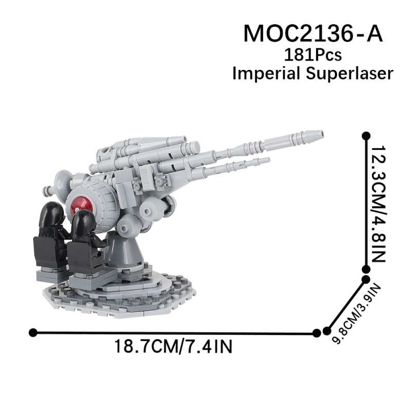 MOC2136 Star Wars Movie seriesImperial super laser Model Building Blocks Bricks Kids Toys for Children Gift MOC Parts