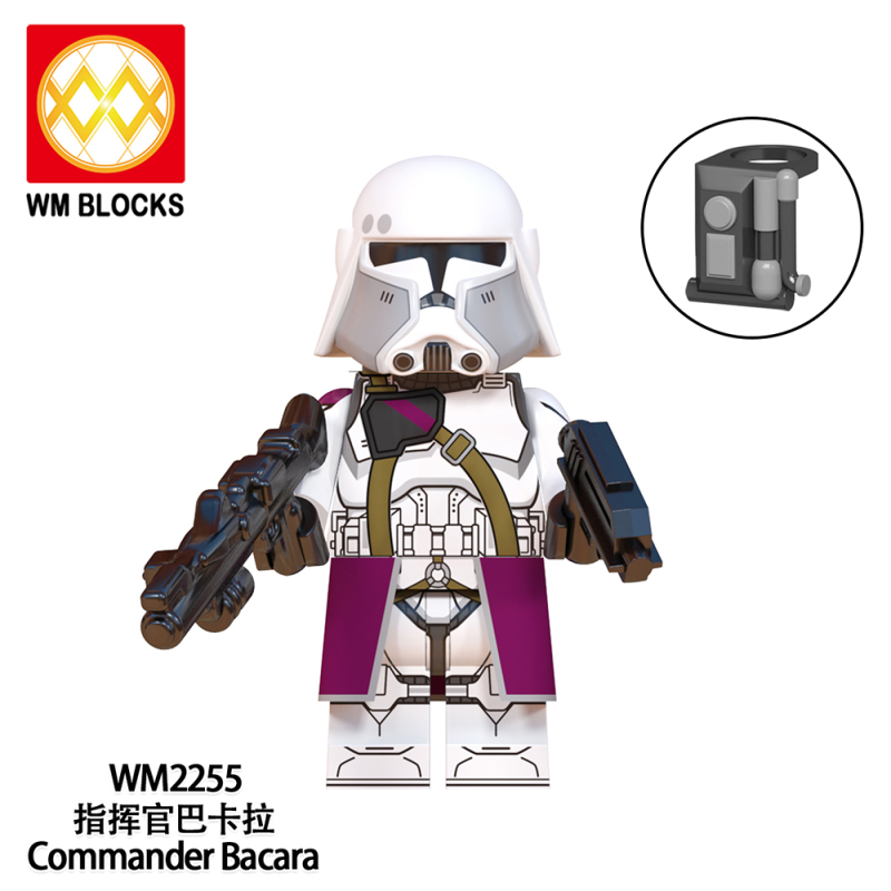 WM6127 Star Wars Nova Corps Marine Team 4 Trooper Squad 3 AT-RT Driver Clone Engineer Commander Bacara Elite Nova Corps Marine Paratrooper Trooper Squad 2 Action Figure Building Blocks Kids Toys