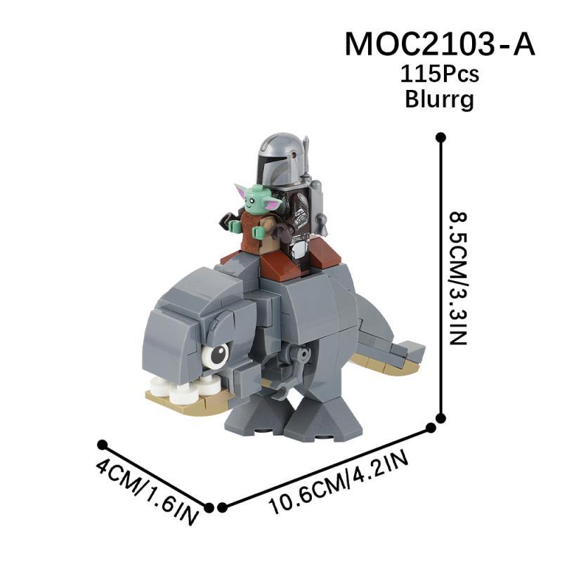 MOC2103 Star Wars Series blurrg Building Blocks Bricks Kids Toys for Children Gift MOC Parts