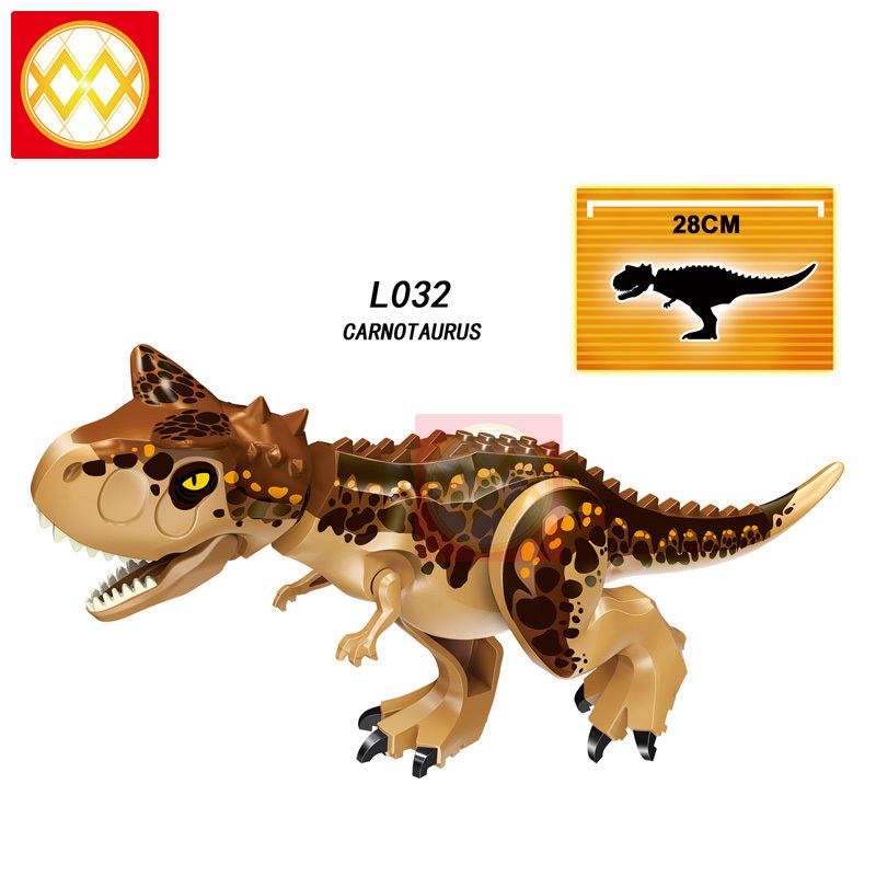 L030-L036 Raptor Dinosaur Tyrannosaurus Rex Action Figures Building Blocks Kids Toys