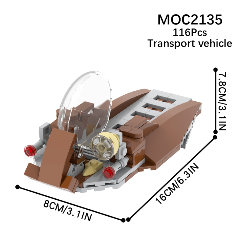 MOC2135 Star Wars Movie serie Combat robot transport vehicle Building Blocks Bricks Kids Toys for Children Gift MOC Parts