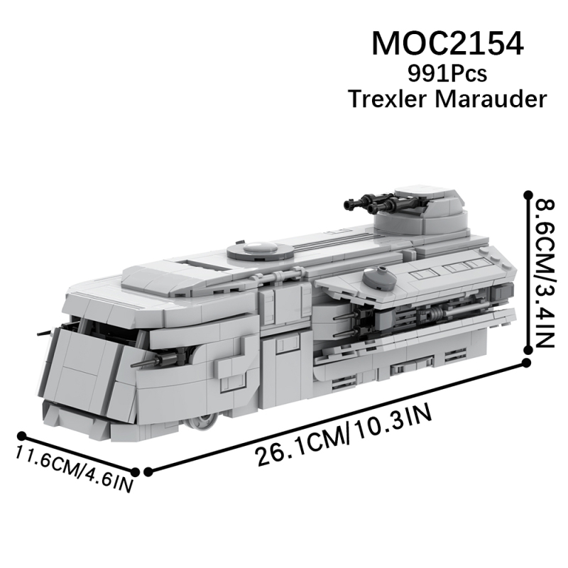 MOC2154  Star Wars Movie series Trexler Marauder Building Blocks Bricks Kids Toys for Children Gift MOC Parts