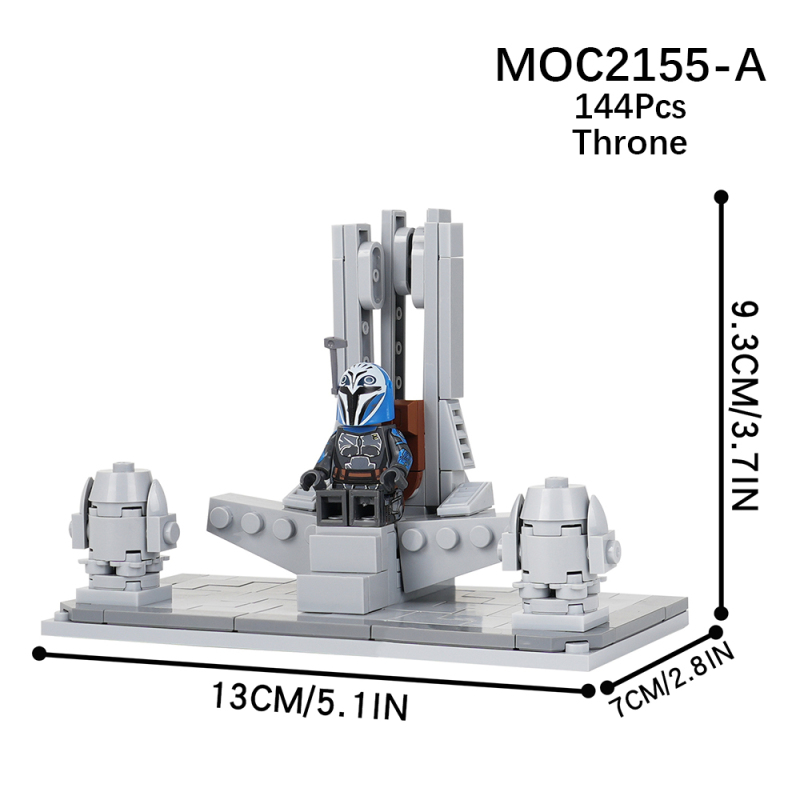 MOC2155 Star Wars Movie series Mandalorian Throne Model Building Blocks Bricks Kids Toys for Children Gift MOC Parts