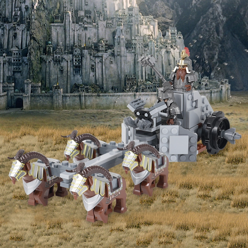 MOC5055 Military Series The Lord of the Rings Dwarf Mount Building Blocks Bricks Kids Toys for Children Gift MOC Parts