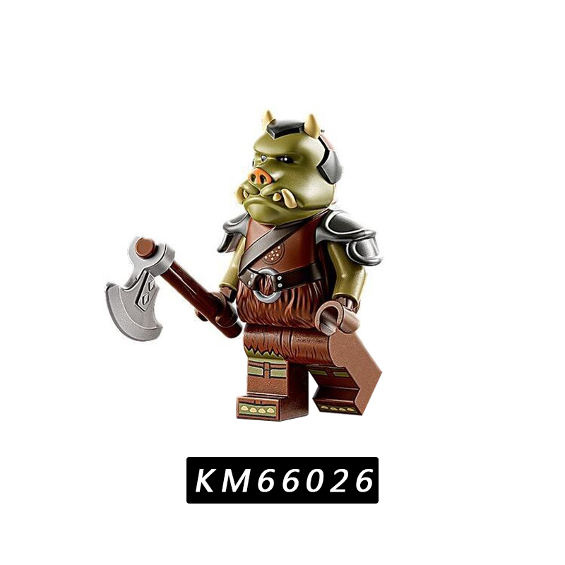 KM66021-KM66028 Star Wars Movie Boba Fett Fennec Shand Bib Fortuna Theelin Dancer Quarren Gamorrean Weequay Bane Action Figure Building Blocks Kids To