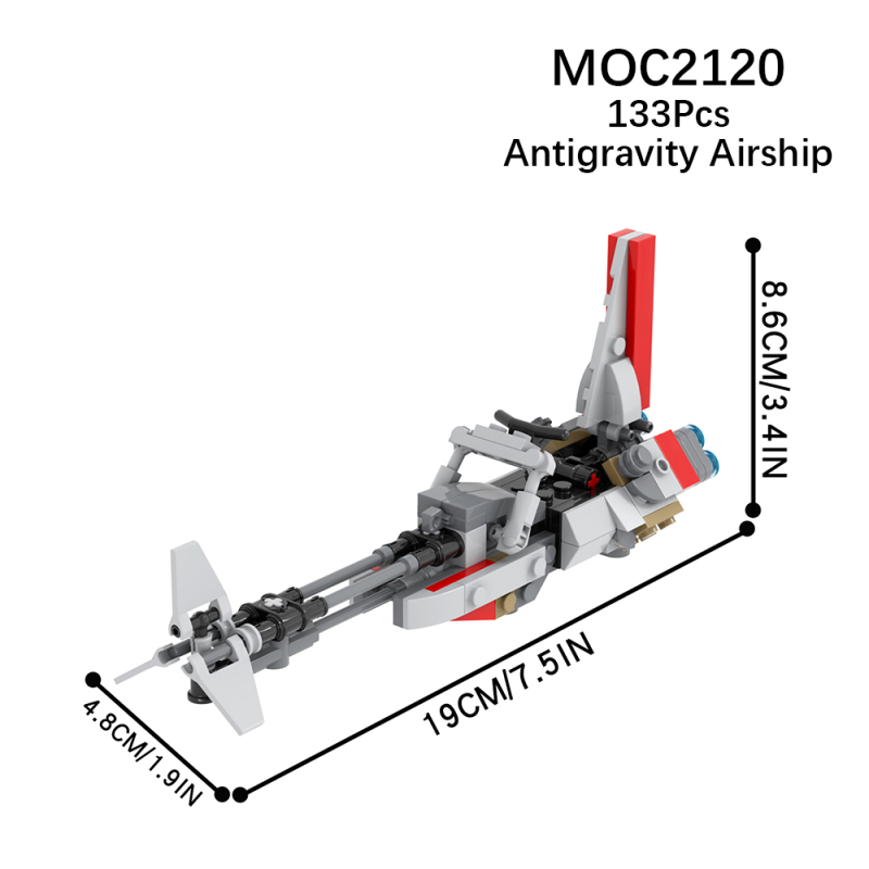 MOC2120 Star Wars Movie serie Anti-gravity airship Building Blocks Bricks Kids Toys for Children Gift MOC Parts