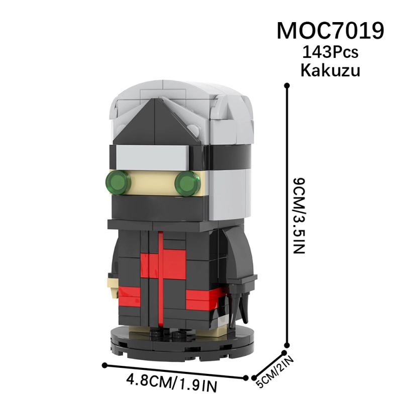 MOC7019 Creativity series Anime NARUTO Kakuzu Action Figure Model Building Blocks Bricks Kids Toys for Children Gift MOC Parts