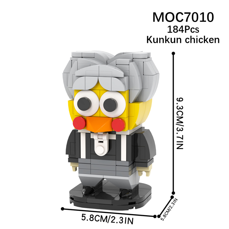 MOC7010 Creativity series Celebrity Cartoon Kun Action Figure Model Building Blocks Bricks Kids Toys for Children Gift MOC Parts