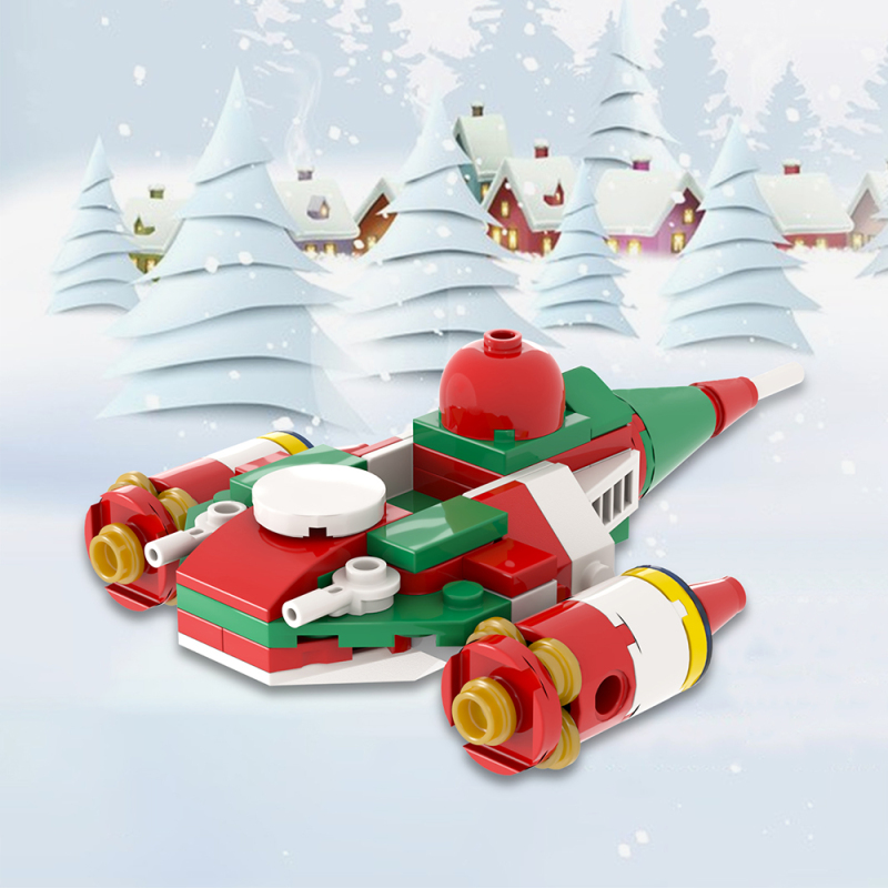 MOC2081 Star Wars The Christmas Mandalorian N-1Building Blocks Bricks Kids Toys for Children Gift MOC Parts