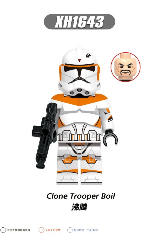 X0305 ARC Trooper Fives Clone Trooper Waxer Wolfpack Trooper Clone Trooper Boil Shadow Trooper Imperial Stormtrooper Commander Sandtrooper Imperial Stormtrooper Action Figures Building Blocks Kids Toys