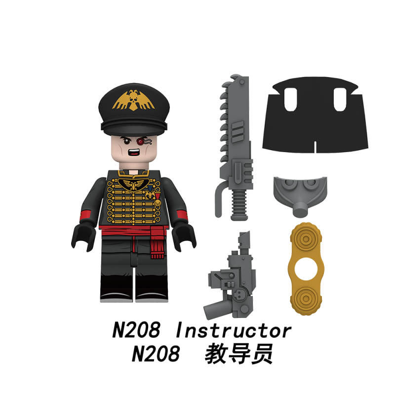 N201-208  Military Firebat soldiers Sergeant Psychic weapon specialist signal corps Sniper Instructor Soldiers Action Figures Building Blocks Kids Toys