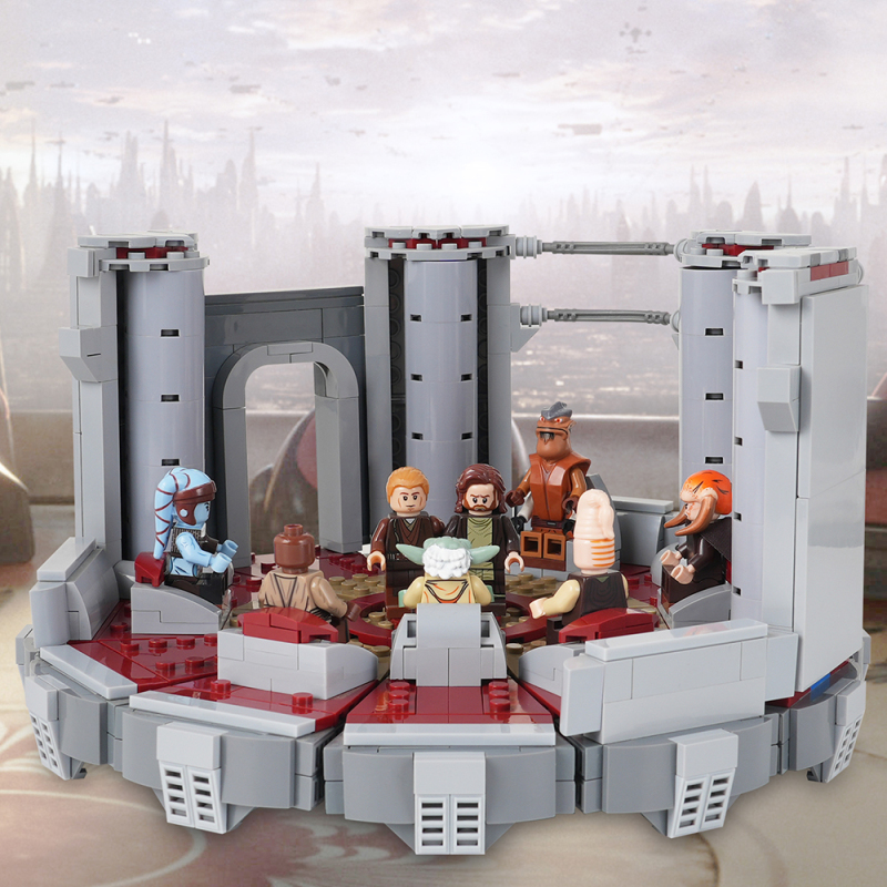 MOC2101 Star Wars Movie serie Jedi Council Chamber Scene Building Blocks Bricks Kids Toys for Children Gift MOC Parts
