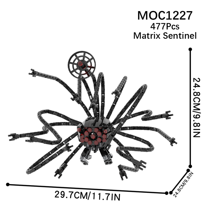 MOC1227 Creativity series Dark Empire Matrix Sentinel Model Building Blocks Bricks Kids Toys for Children Gift MOC Parts