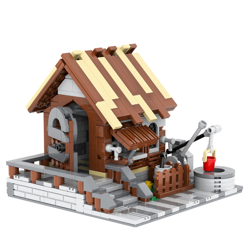 MOC5018 Military Series Medieval Cabin Building Blocks Bricks Kids Toys for Children Gift MOC Parts