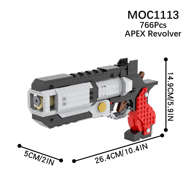 MOC1113 Creativity series APEX Revolver Building Blocks Bricks Kids Toys for Children Gift MOC Parts