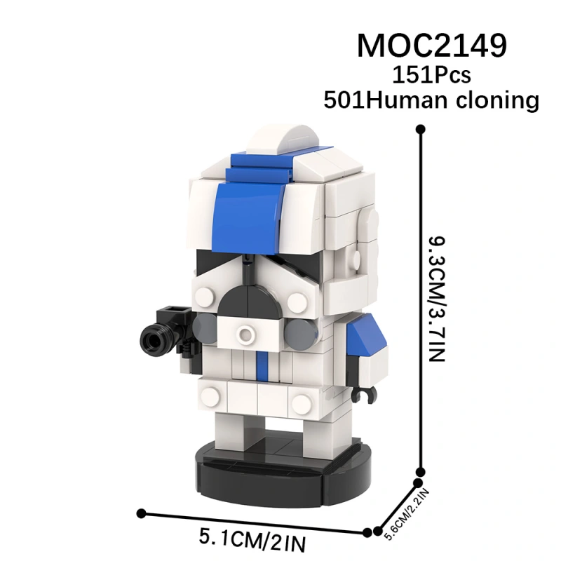 MOC2149 Star Wars Movie series 501st Legion Clone Troopers Model Building Blocks Bricks Kids Toys for Children Gift MOC Parts