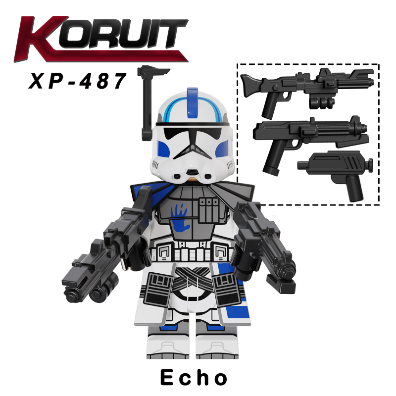 KT1064 Star Wars Echo Fives Kix Tup Jesse Hardcase Dogma Rex Action Figure Building Blocks Kids Toys