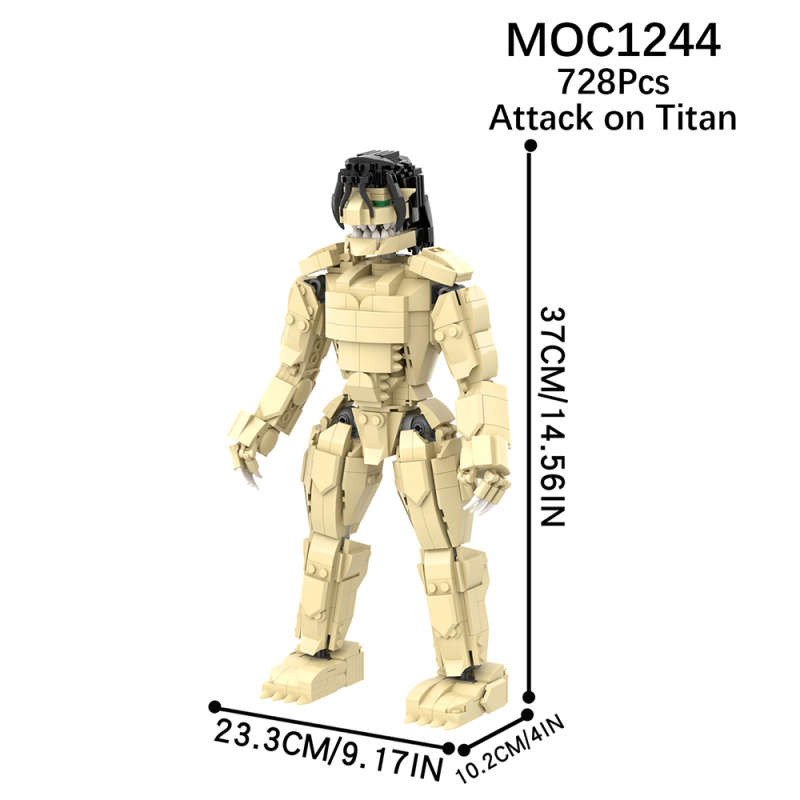 MOC1244 Creativity series Attack on Titan  Model Building Blocks Bricks Kids Toys for Children Gift MOC Parts