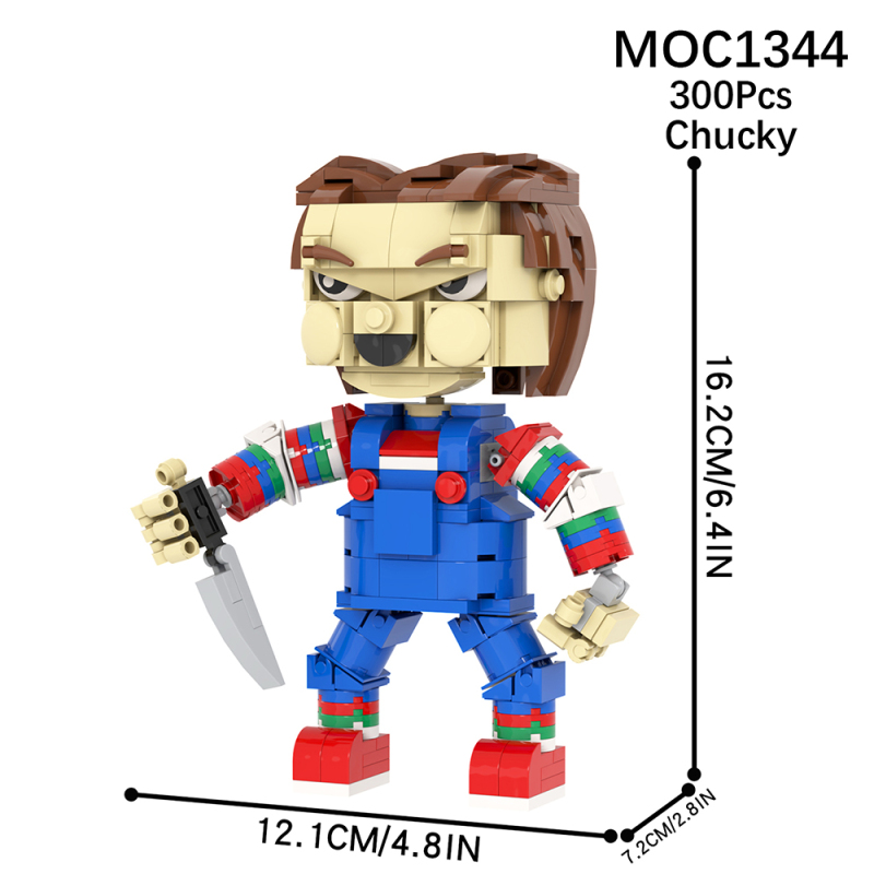 MOC1344 Horror Movie Child's Play Action Figure Model Building Blocks Bricks Kids Toys for Children Gift MOC Parts