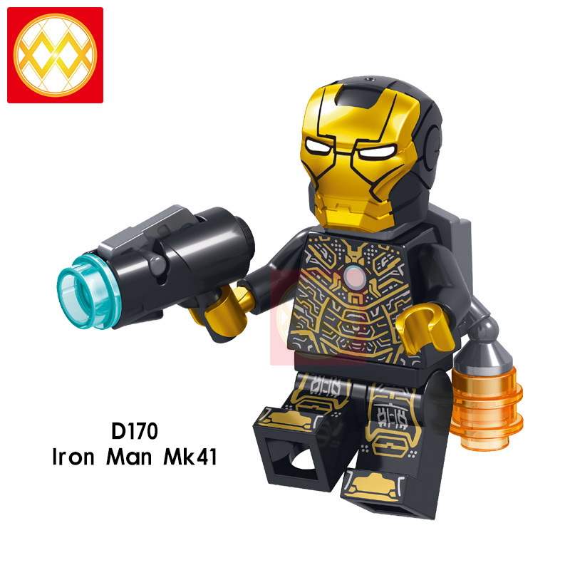 D165-D172 Marvel Super Hero Iron Man Hulk Action Figures Building Blocks Kids Toys