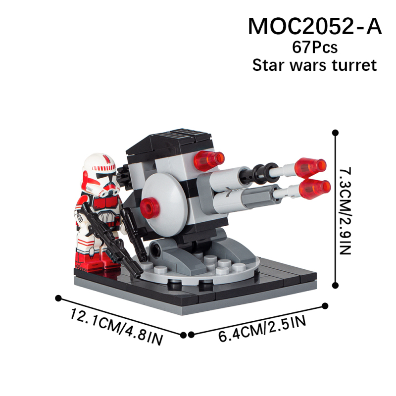 MOC2052 Star Wars Cannon Building Blocks Bricks Kids Toys for Children Gift MOC Parts