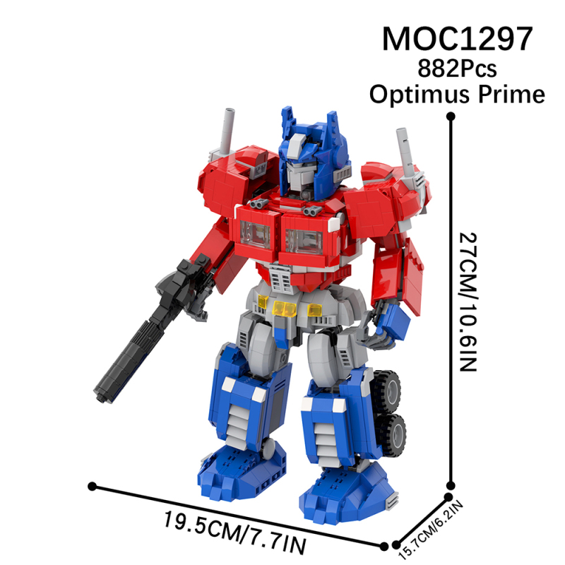 MOC1297 Creativity series Transformers  Optimus Prime Character Model Building Blocks Bricks Kids Toys for Children Gift MOC Parts