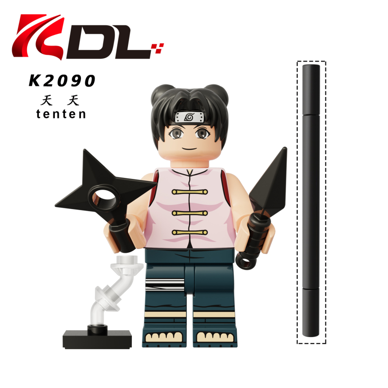 KDL812 Anime NARUTO Kankurō Sarutobi Hiruzen Haruno Sakura Gaara Hyūga Hinata Tenten Hyūga Neji Yamanaka Ino Action Figure Building Blocks Kids Toys