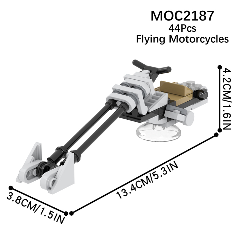 MOC2187 Star Wars Movie series Flying Motorcycles Building Blocks Bricks Kids Toys for Children Gift MOC Parts
