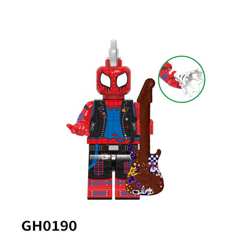 G0124 Marvel Movie Spider Man 2099 Gwen Stacy Miles Morales Spot Jessica Drew Spider-Man India Toei Spider-Man Spider-Punk Action Figure Building Blocks Kids Toys