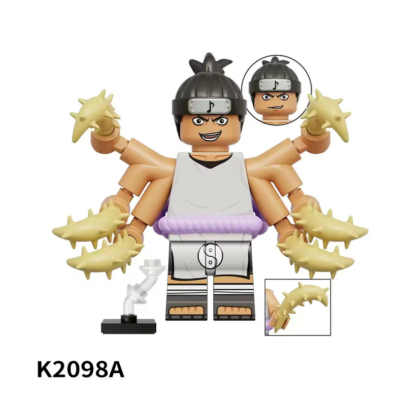 K2098A Anime NARUTO Kidōmaru Action Figure Building Blocks Kids Toys