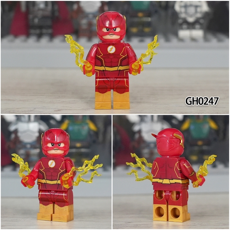 G0132 The Flash DC Movie Comic Version of Bat Reverse Flash Zoom Man Super Heroes Mini Action Building Block Figure Plastic Toy