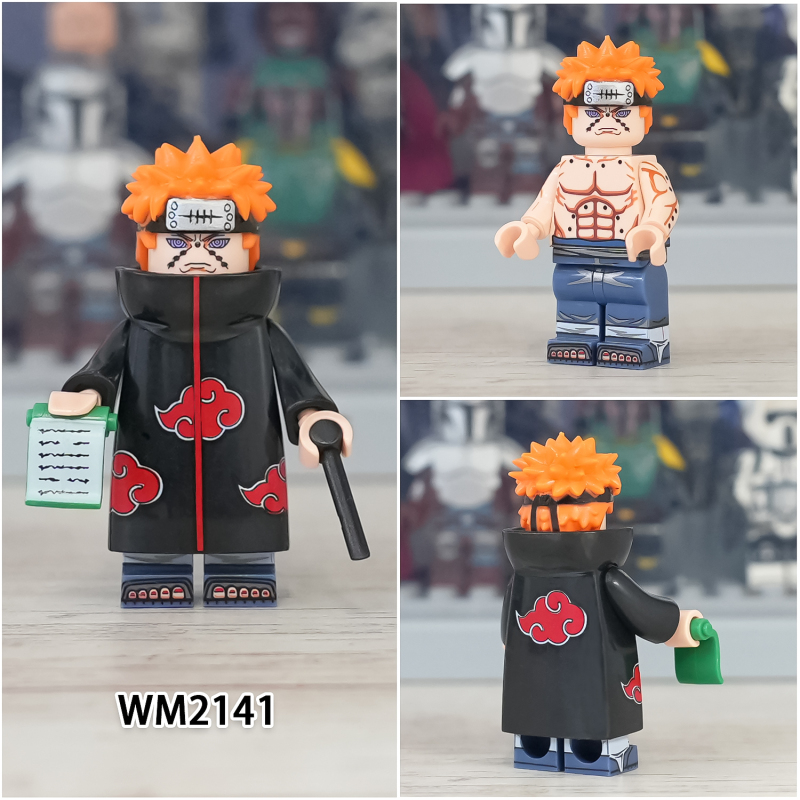 New Coming WM6112 WM Blocks Japanese Anime Pain Mifune Shimura Danzou Pepperfish Hanzo Building Blocks Kids Toy