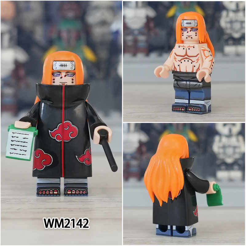 New Coming WM6112 WM Blocks Japanese Anime Pain Mifune Shimura Danzou Pepperfish Hanzo Building Blocks Kids Toy