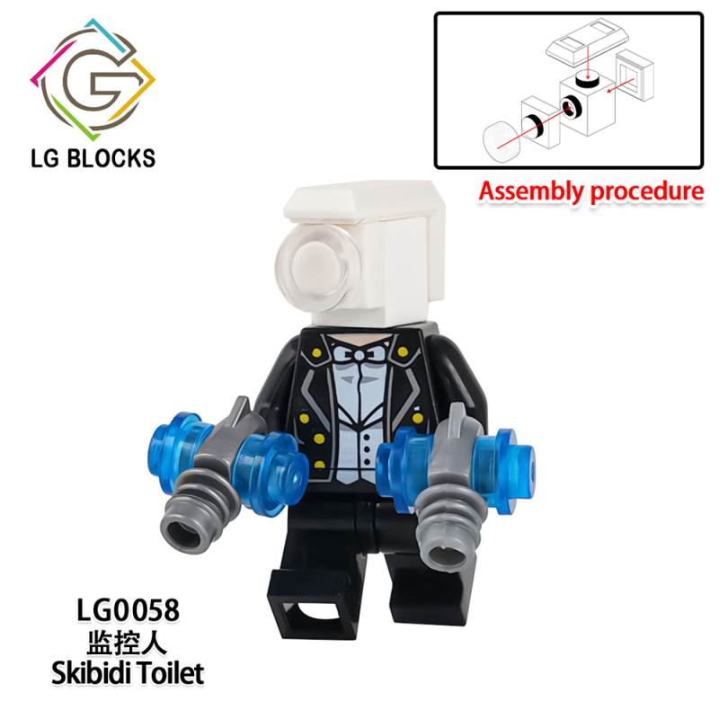 LG1008 Creativity series Skibidi Toilet Action Figure Character Model Building Blocks Bricks Kids Toys for Children Gift  LG1009  LG1010 LG1011 Updated on 20th Oct