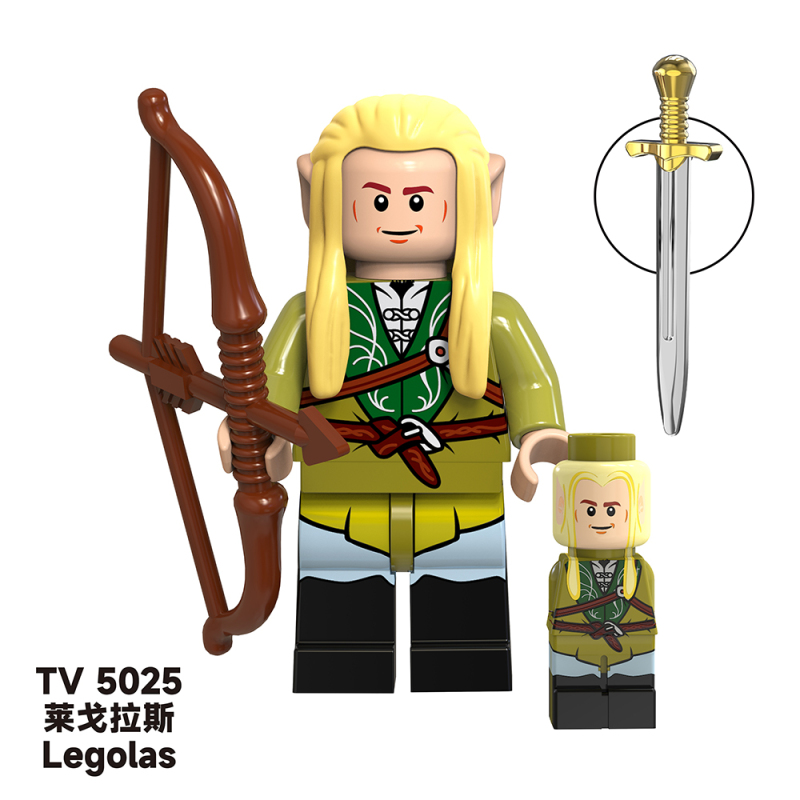 TV6403 Lord of Rings Movie Series Aragorn Arwen Undomiel Elrond Boromir Elves Legolas Tauriel Mini Plastic Education Building Blocks Kids Toys