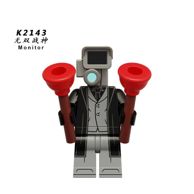 K2141-2143 Skibidi Toilet Anime Popular Game Series Titan Man Monitor Signal Person Mini Educational Building Blocks Kids Toys