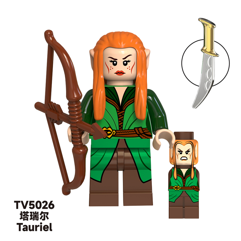 TV6403 Lord of Rings Movie Series Aragorn Arwen Undomiel Elrond Boromir Elves Legolas Tauriel Mini Plastic Education Building Blocks Kids Toys