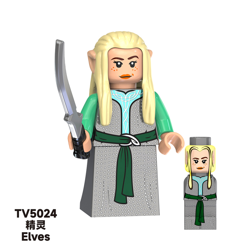 TV6403 Lord of Rings Movie Series Aragorn Arwen Undomiel Elrond Boromir Elves Legolas Tauriel Mini Plastic Education Building Blocks Kids Toys