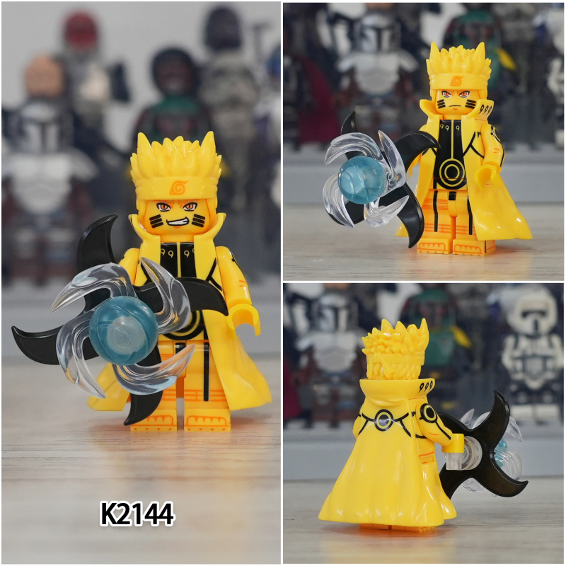 KDL819 Japanese Anime Hatake Kakashi Kurama Uchiha Obito Madara Jiraiya Kaguya Minato Figures Building Blocks For Children Toys