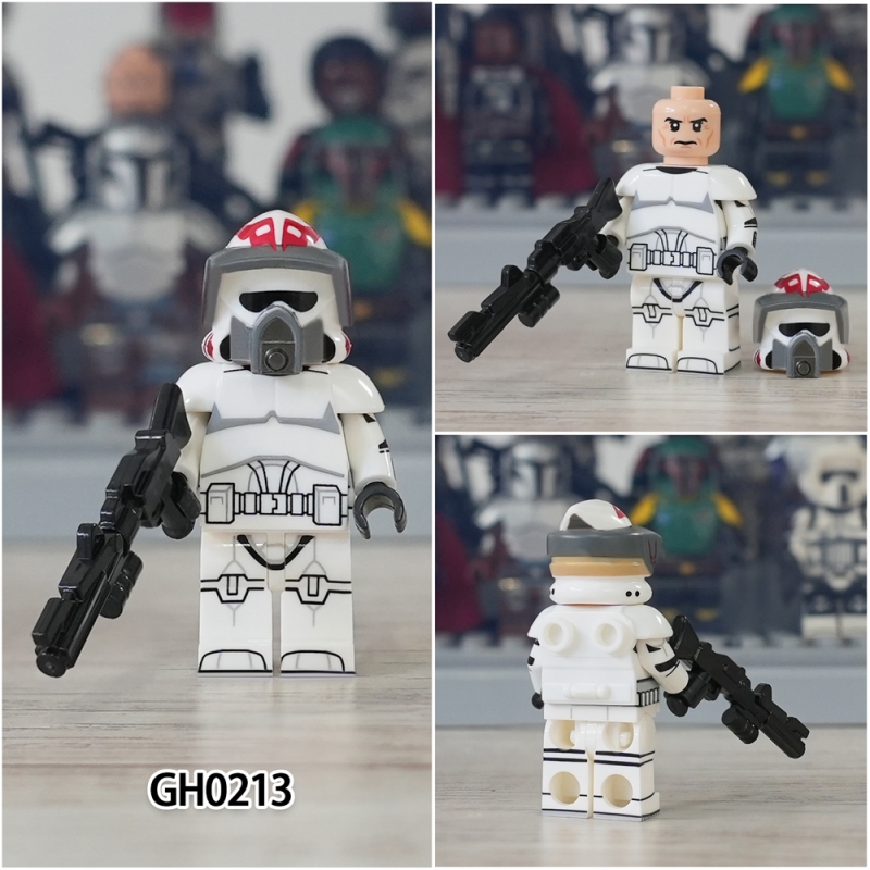 G0127 Star Wars Movie ARF Commander Trauma 91st Corps Lightning Squadron Trooper Jungle Camo Plastic Building Blocks For Children Toys