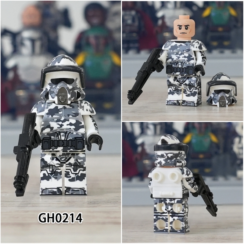 G0127 Star Wars Movie ARF Commander Trauma 91st Corps Lightning Squadron Trooper Jungle Camo Plastic Building Blocks For Children Toys