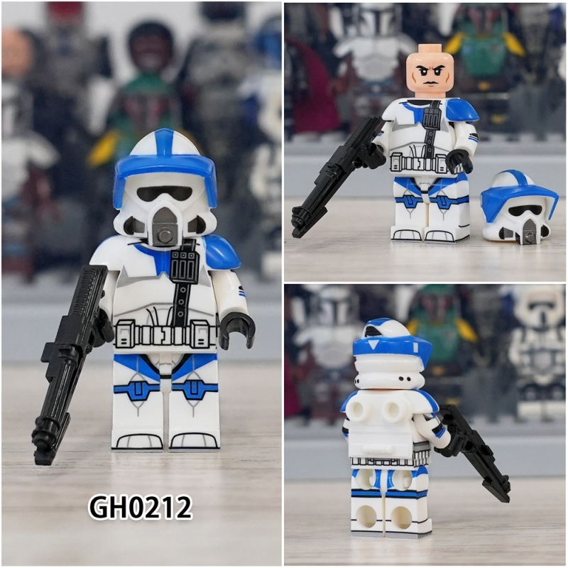 G0127 Star Wars Movie ARF Commander Trauma 91st Corps Lightning Squadron Trooper Jungle Camo Plastic Building Blocks For Children Toys