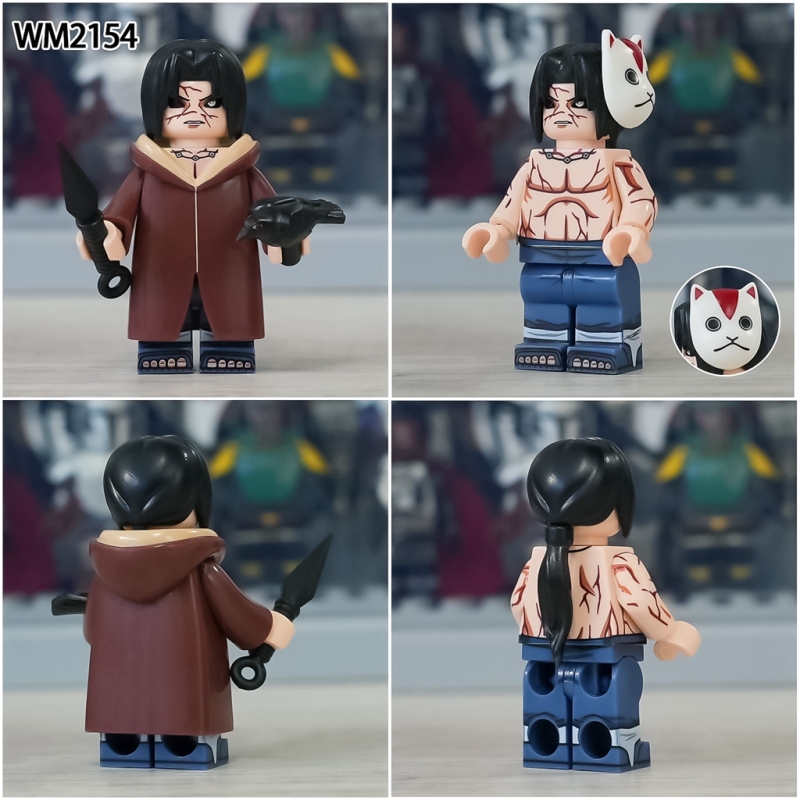 WM6113 Japanese Anime Naruto Sasuke Kaguya Kimimaro Uchiha Itachi Hohzuki Suigetsu Uzumaki Plastic Mini Building Blocks Kids Gift Toys