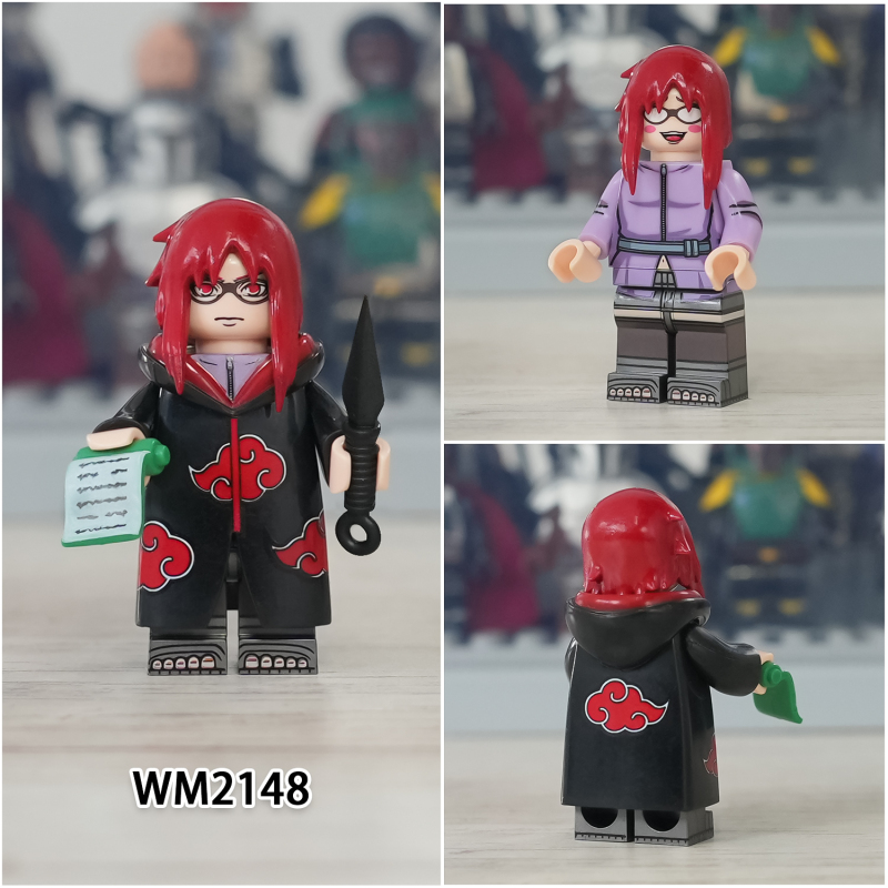 WM6113 Japanese Anime Naruto Sasuke Kaguya Kimimaro Uchiha Itachi Hohzuki Suigetsu Uzumaki Plastic Mini Building Blocks Kids Gift Toys