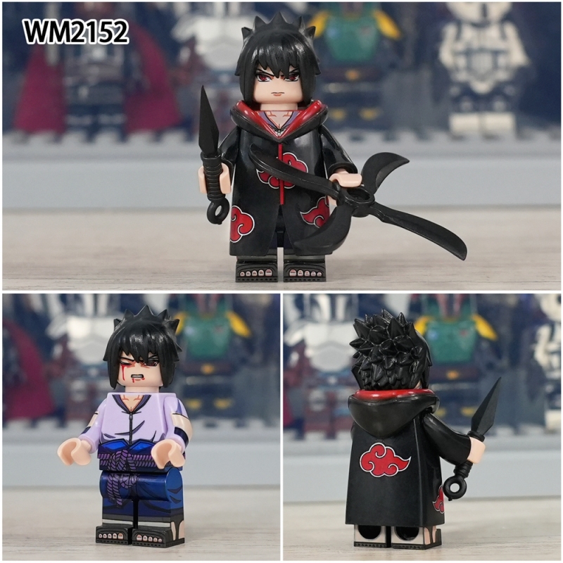 WM6113 Japanese Anime Naruto Sasuke Kaguya Kimimaro Uchiha Itachi Hohzuki Suigetsu Uzumaki Plastic Mini Building Blocks Kids Gift Toys